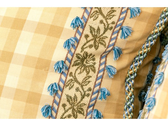 Set Of 4 Custom Fine Quality Accent Pillow With Feathers & Down Insert