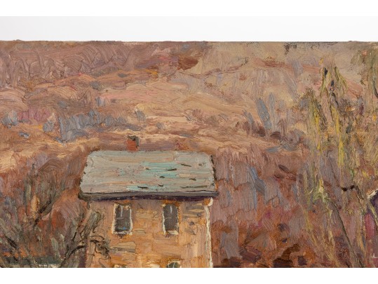 William A. Drake (1891-1979), Oil On Artist Board - Landscape - Unframed