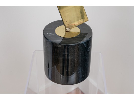 Curtis Jere Modern Metal Sculpture On Stand 