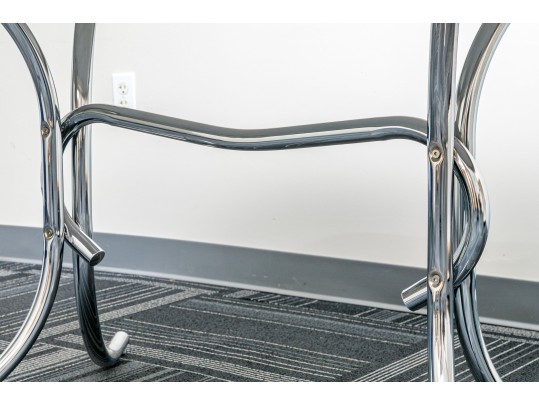 Retro Style Chrome Dining Table By Coaster