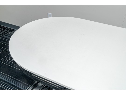 Retro Style Chrome Dining Table By Coaster