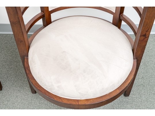 Pair Of Vintage Deco Style Tub Armchairs Imported For Najarian Furniture