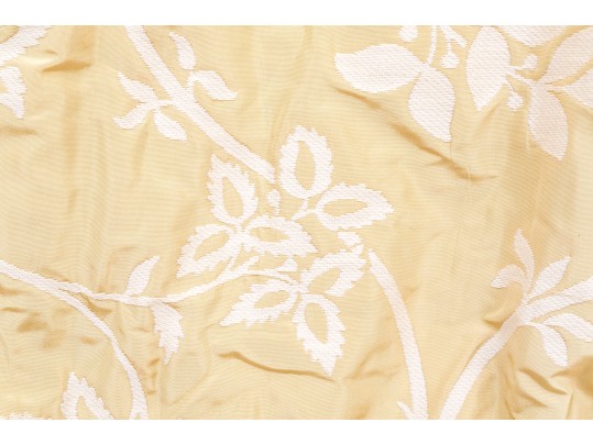 Pair Of Custom Pinch Pleat Lined Silk Drapes With Tiebacks - PAIR #2