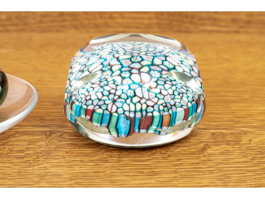 Group Of Decorative Table Top Glass Objects