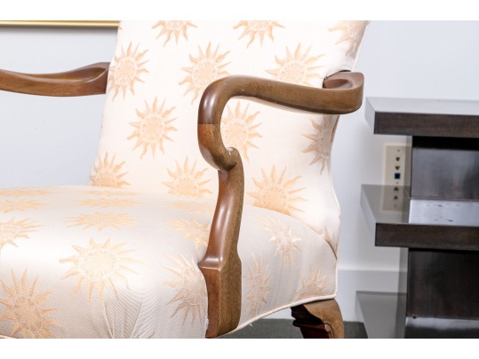 Pair Of Quality Kindel Furniture Georgian Style Armchairs