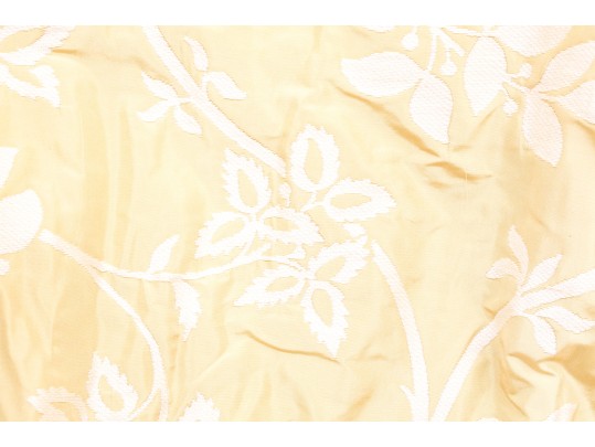 Pair Of Custom Pinch Pleat Lined Silk Drapes With Tiebacks - PAIR #2