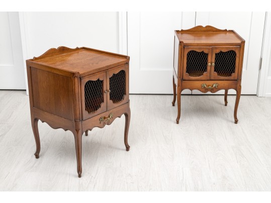 Pair Of Vintage French Style Night Stands By JC Inc. Reproductions