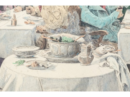 After Wm. Dendy Sadler (Am., 1854-1923) Judicial Color Etching, 