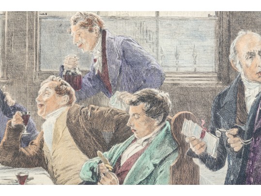 After Wm. Dendy Sadler (Am., 1854-1923) Judicial Color Etching, 