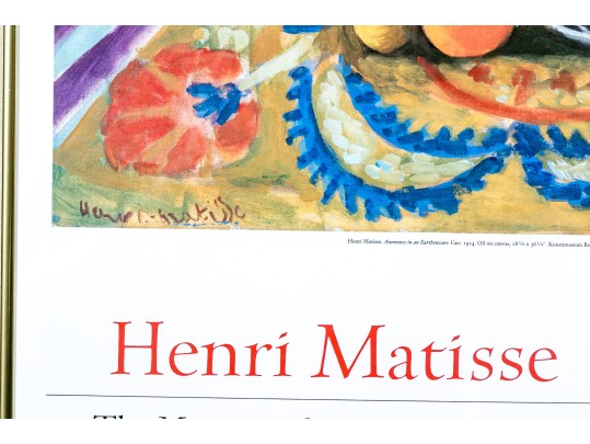 Henri Matisse 1993 Exhibition Poster, The Museum Of Modern Art New York