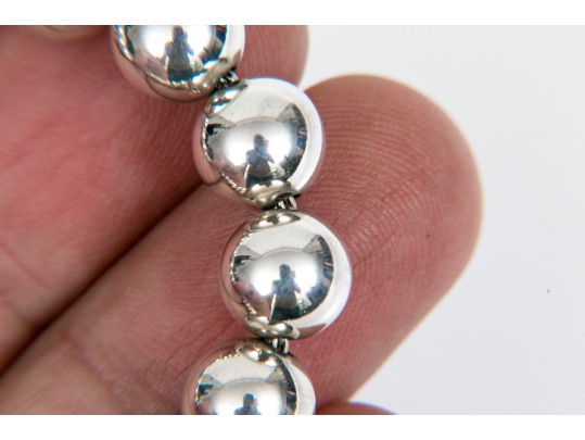 Tiffany & Co. Polished Sterling Beaded Bracelet