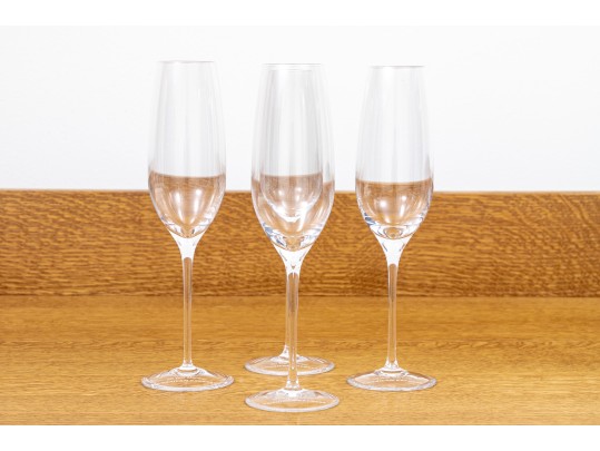 Set Of 4 Tiffany & Co. American Express 50 Year Membership Gift Flutes