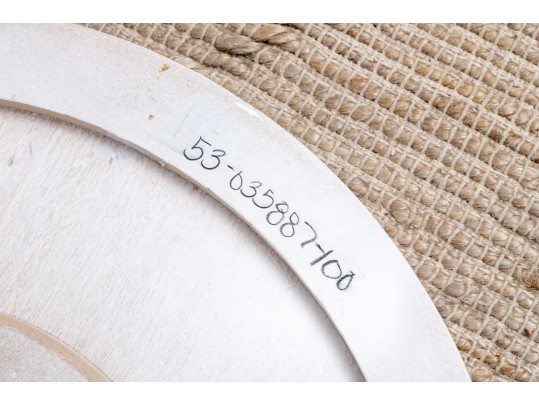 Contemporary White End Table 