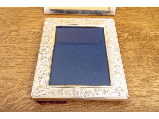Christofle Sterling Silver Photo Frame & Empire Sterling Silver Frame (No Glass)