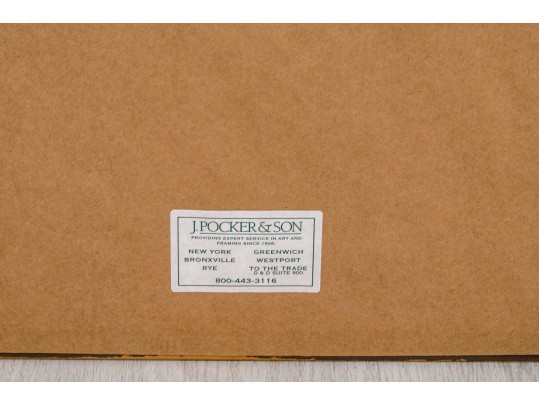 Pair Of Fine J. Pocker & Son Gilt Framed European Color Song Bird Lithographs