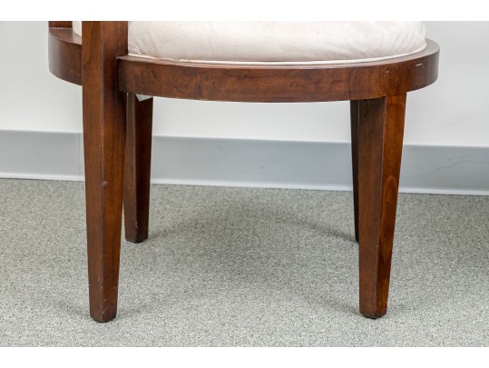 Pair Of Vintage Deco Style Tub Armchairs Imported For Najarian Furniture