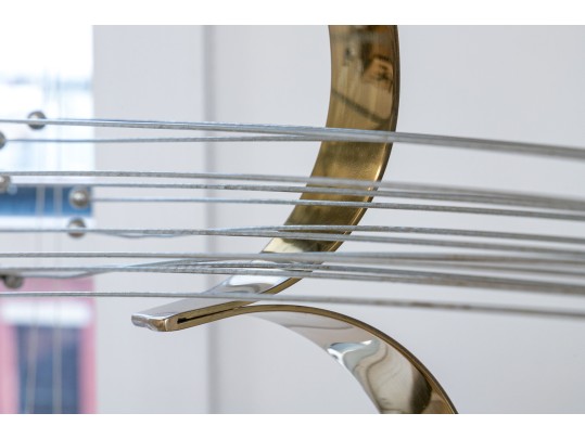 Curtis Jere Modern Metal Sculpture On Stand 