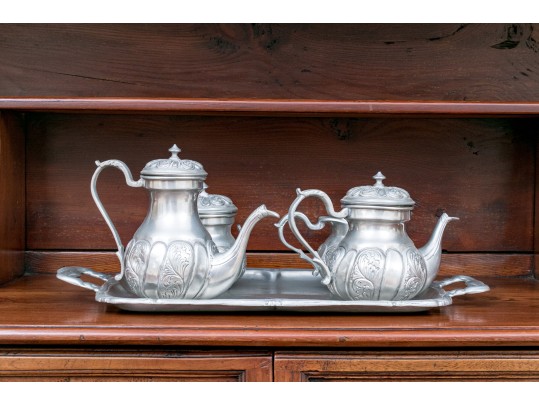 Brilhante Estanhos Portugal Pewter Tea Set