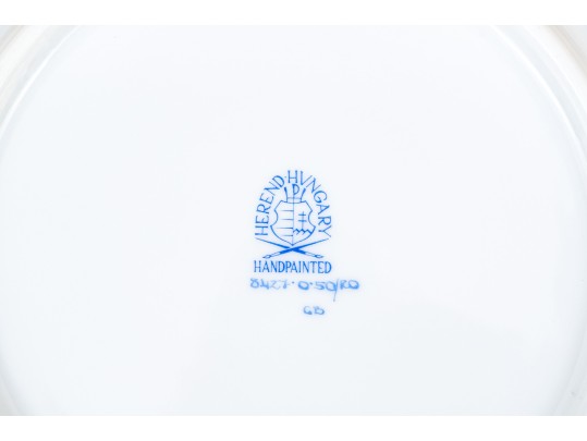 Herend Rothschild Bird Pierced Plate 