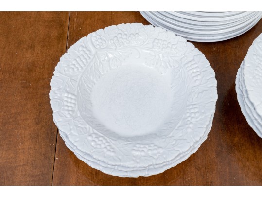 Group Of Italian White Dinnerware