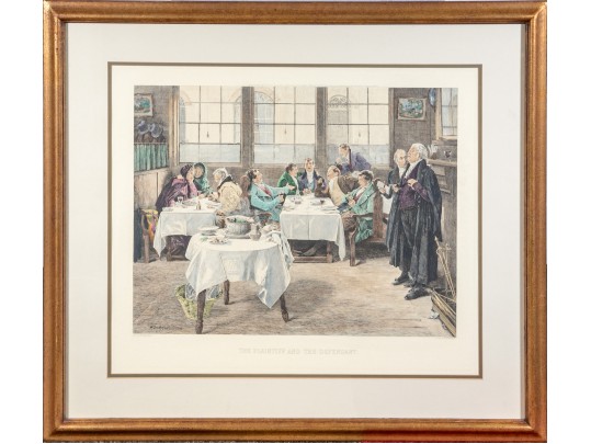 After Wm. Dendy Sadler (Am., 1854-1923) Judicial Color Etching, 