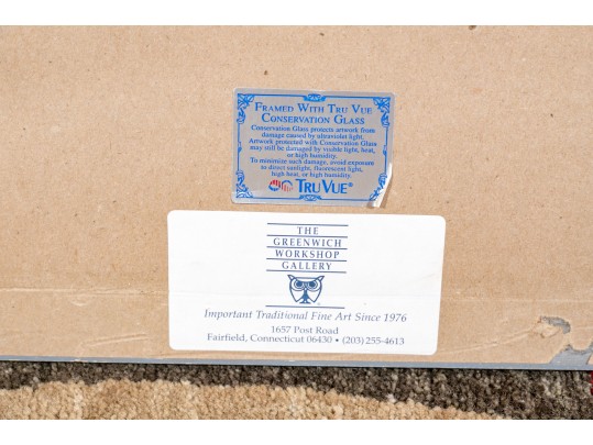 Johannes Steinhoff (Germany, 1913-1994) Signed Color Print, WWII Aviation With Two Fighter Aircraft