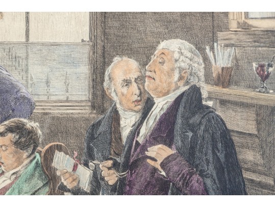 After Wm. Dendy Sadler (Am., 1854-1923) Judicial Color Etching, 