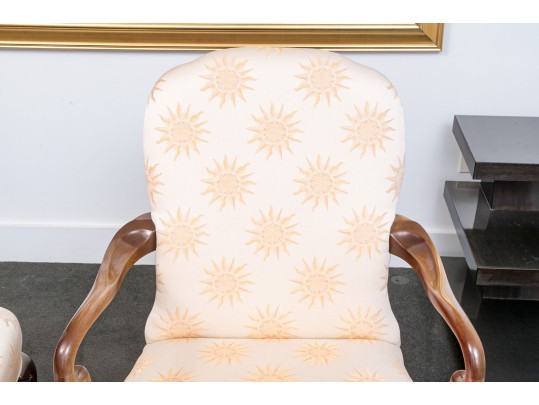 Pair Of Quality Kindel Furniture Georgian Style Armchairs