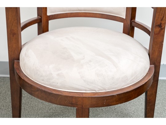 Pair Of Vintage Deco Style Tub Armchairs Imported For Najarian Furniture