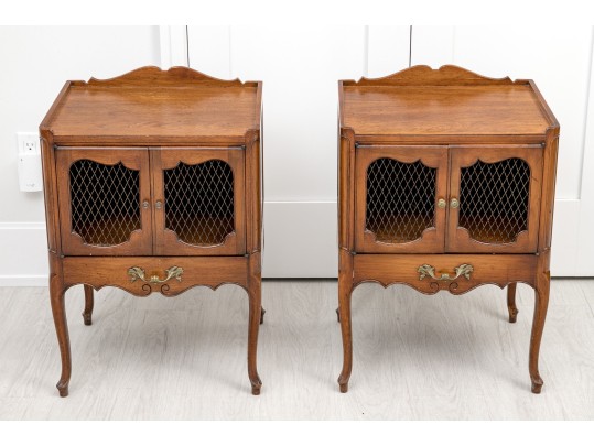 Pair Of Vintage French Style Night Stands By JC Inc. Reproductions
