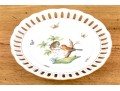 Herend Rothschild Bird Pierced Plate 