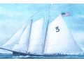 After Wm. Pierce Stubbs (Am., 1842-1909) Maritime Color Print, The Schooner 