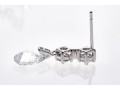 Dazzling White Zirconia And Sterling Silver Drop Earrings
