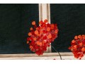 Oil On Canvas Board, Red Geraniums In The Window