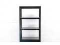 Quality Crate & Barrel Black Wood Etagere