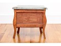 Diminutive Antique French Marble Top Jewelry Chest