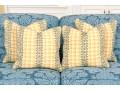 Set Of 4 Custom Fine Quality Accent Pillow With Feathers & Down Insert