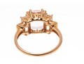 Morganite And Diamond 14K Rose Gold Ring, Size 7