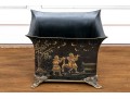 Tole Paint Decorated Footed Jardiniere - Made In India