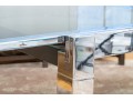 Contemporary Glass And Chrome Dining Table 