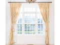 Pair Of Custom Pinch Pleat Lined Silk Drapes With Tiebacks - PAIR #4