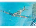 Johannes Steinhoff (Germany, 1913-1994) Signed Color Print, WWII Aviation With Two Fighter Aircraft