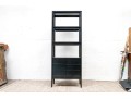 Quality Crate & Barrel Black Wood Etagere