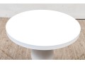 Contemporary White End Table 