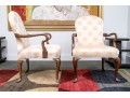 Pair Of Quality Kindel Furniture Georgian Style Armchairs