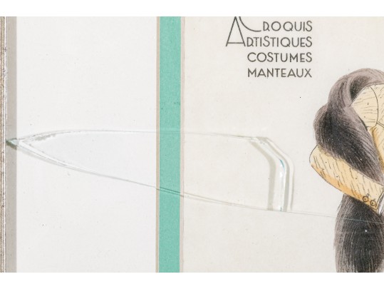 Croquis Artistiques Costumes - Manteaux, Winter 1934 Fashion Inspiration Print