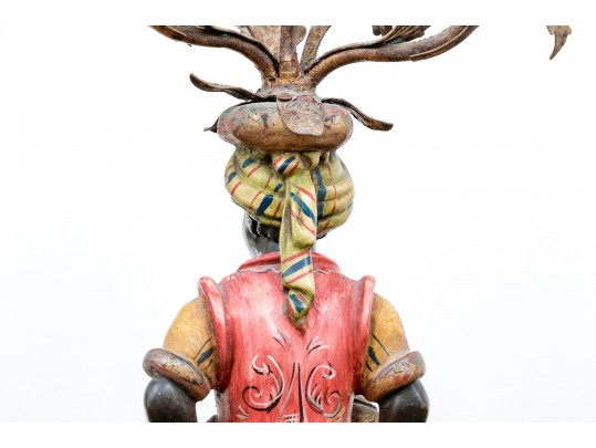 Captivating Continental Blackamoor Electrified Candelabras