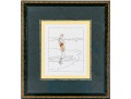 Borelli-Vranska (Croatian, 1888 - 1980) Pochoir Plate, Swimming Beauty Colored Print 