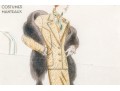 Croquis Artistiques Costumes - Manteaux, Winter 1934 Fashion Inspiration Print