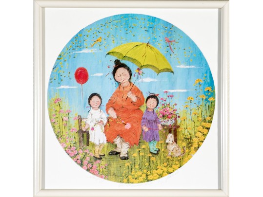 Mildred Barrett (Am. 20th/21st Century) Artist Proof Titled Quiet Moment